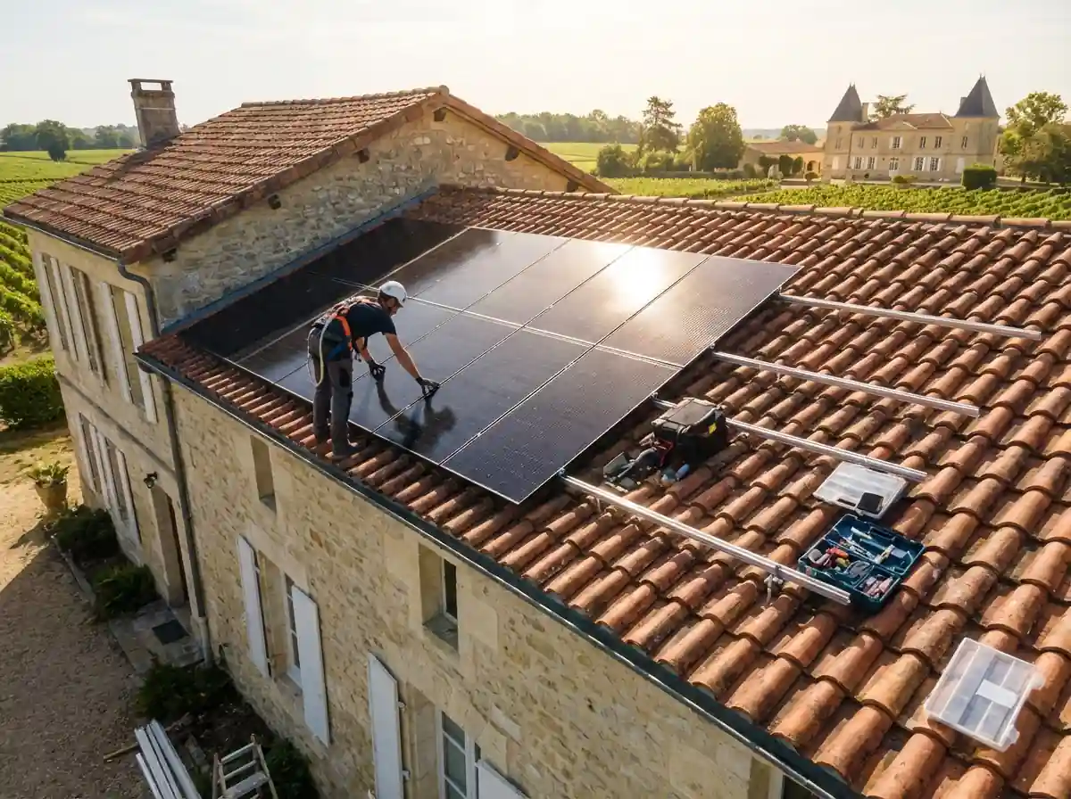 Installation de Panneaux Solaires Pomerol